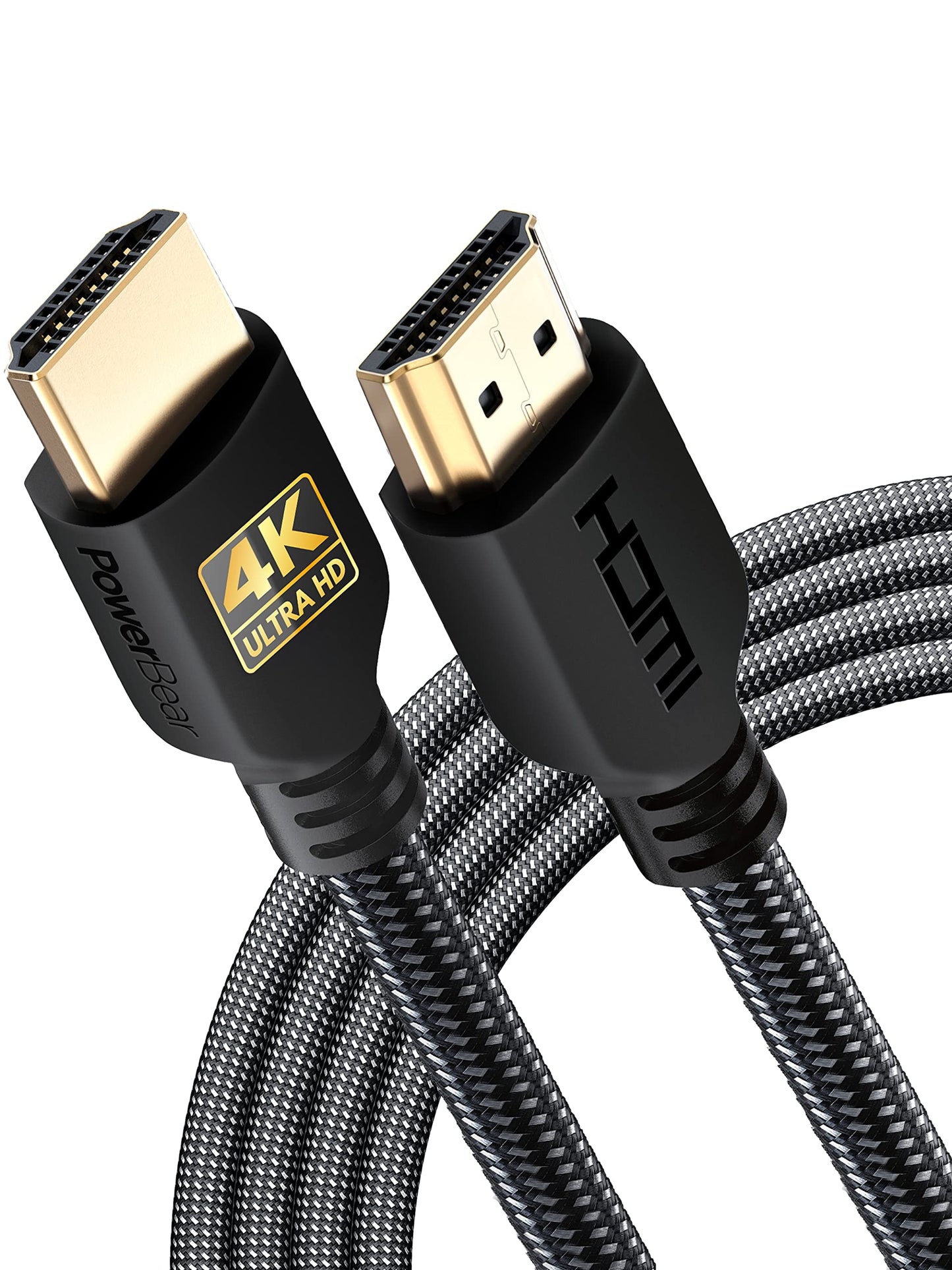 PowerBear 10 Feet Male-to-Male HDMI Cable 4K @ 60Hz CL3