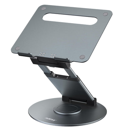 Nulaxy 1-Count LS18 Adjustable Laptop Stand, Grey, Ergonomic Design, Tabletop Mounting, Compatible with Laptops up to 17 inches