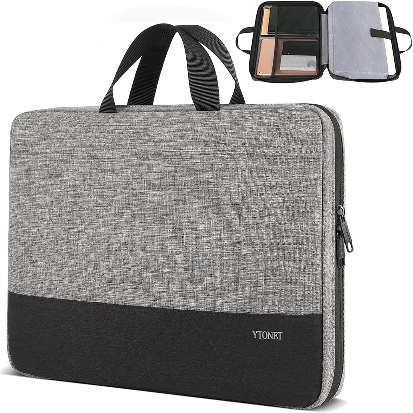 Ytonet 15.6 inch VE-US1025GRY Laptop Sleeve Case, Water Resistant, Nylon, for Various Laptop Models