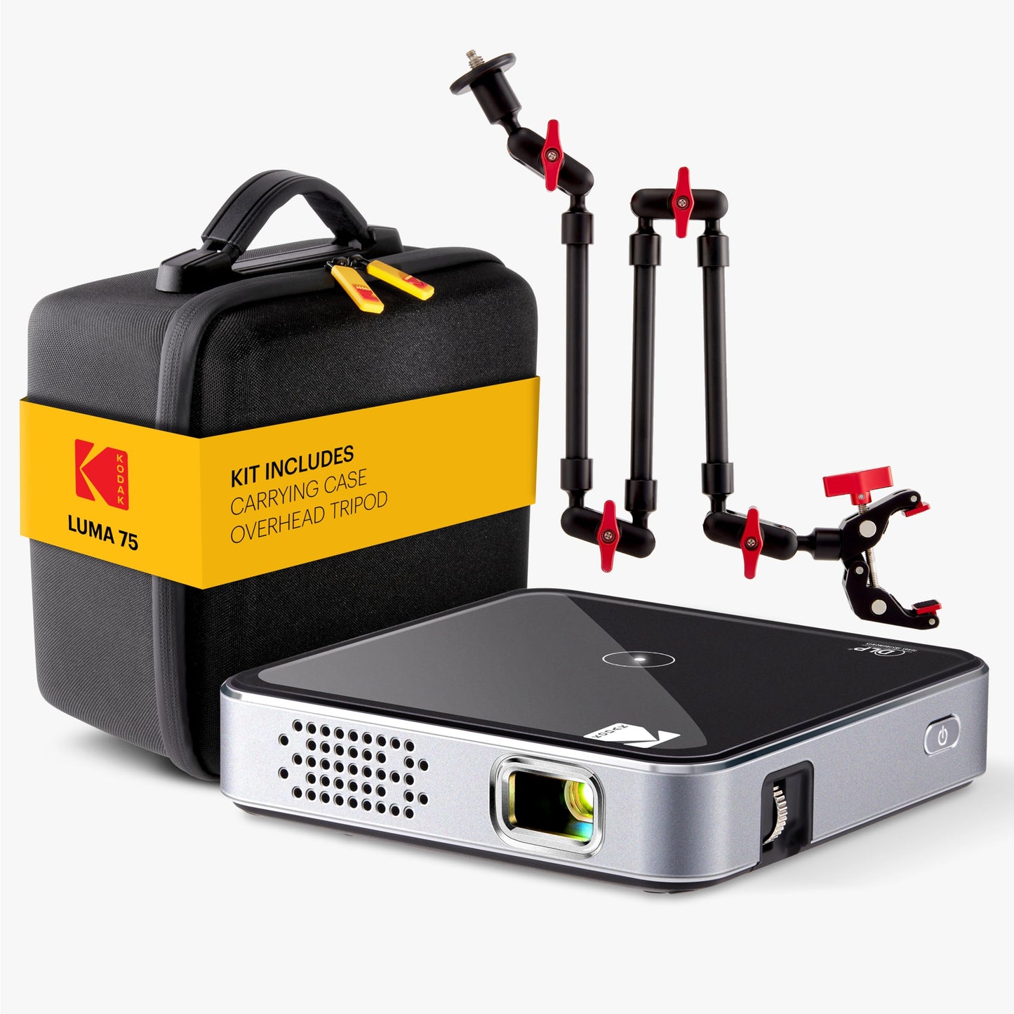 KODAK Luma 75 Pocket Projector Kit KPJS75K3-P 640x360 DLP Portable Projector