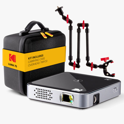 KODAK Luma 75 Pocket Projector Kit KPJS75K3-P 640x360 DLP Portable Projector