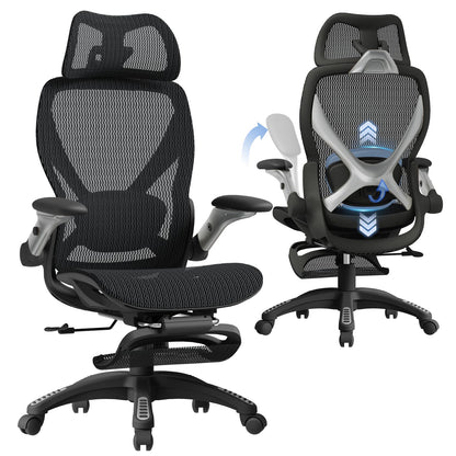 ELABEST 26" x 24" x 41" Ergonomic Office Chair ELX100BB BIFMA 5.1 Certified