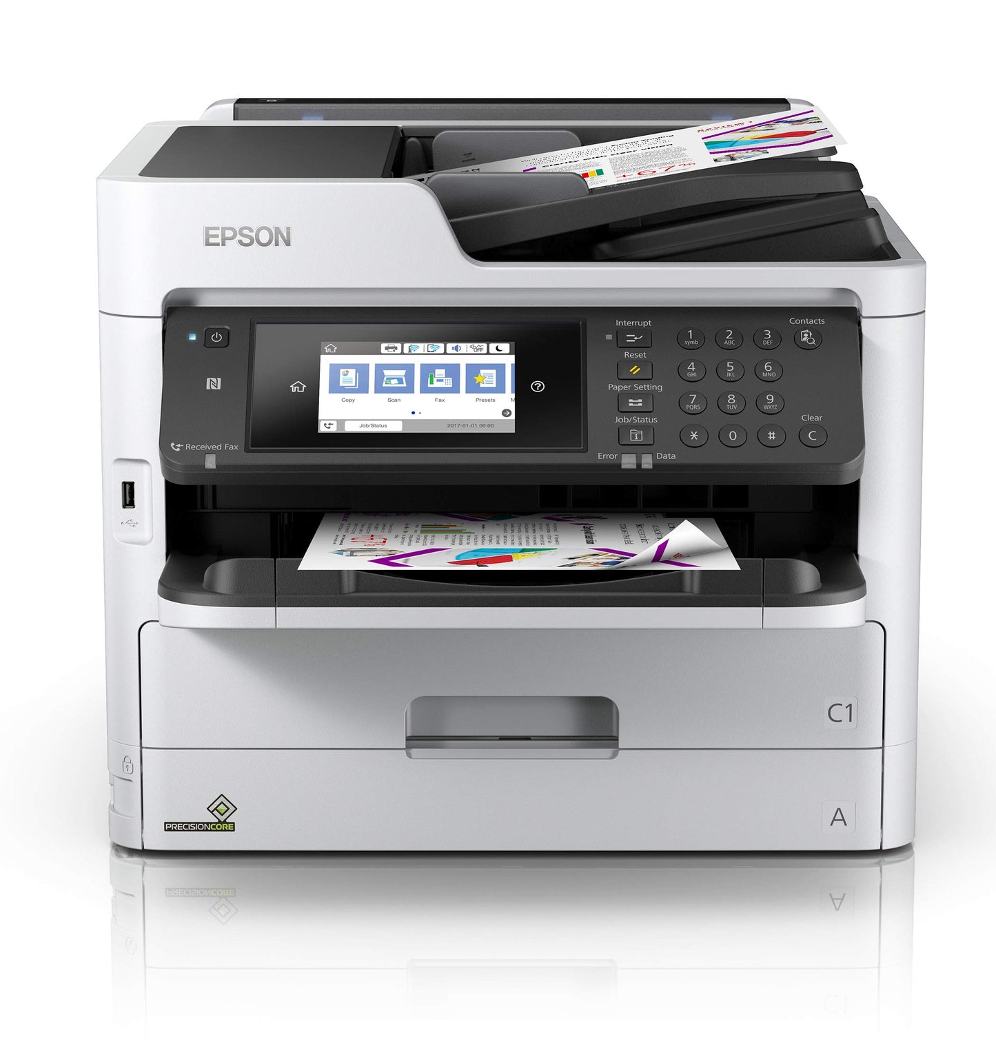 Epson WorkForce Pro WF-C5710 Color Inkjet Multifunction Printer 2400 x 1200 dpi