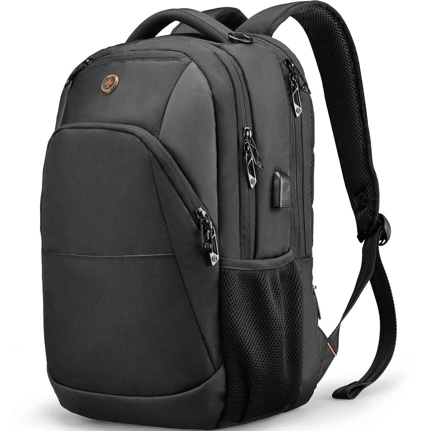 Swissdigital 16 Inch SD1670-01 Travel Laptop Backpack Water Resistant RFID Blocking USB Charging