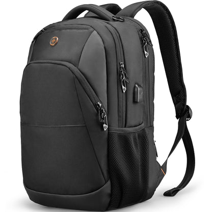 Swissdigital 16 Inch SD1670-01 Travel Laptop Backpack Water Resistant RFID Blocking USB Charging