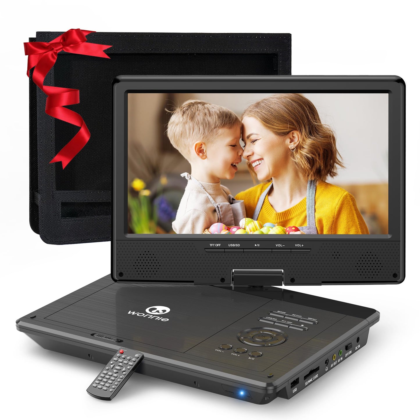 WONNIE 10.5 Inch W-1068 1024x600 Portable DVD Player