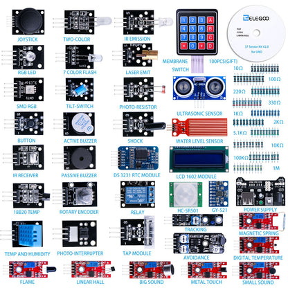 ELEGOO 37 in 1 Sensor Modules Kit EL-KIT-011