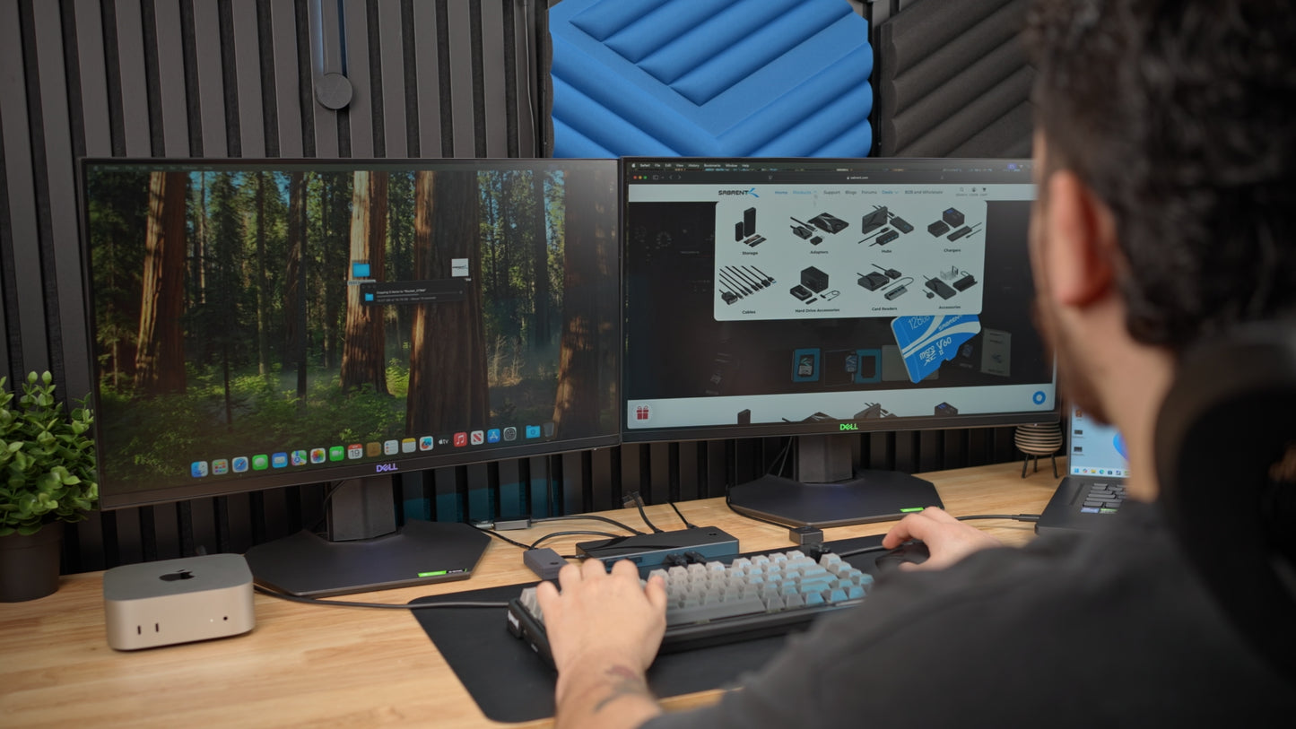 SABRENT 6.3in SB-TB4K 4K@144Hz KVM Switch 40Gbps