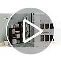 Furinno 3-Tier Bookshelf 11208AM Floor Mount Americano
