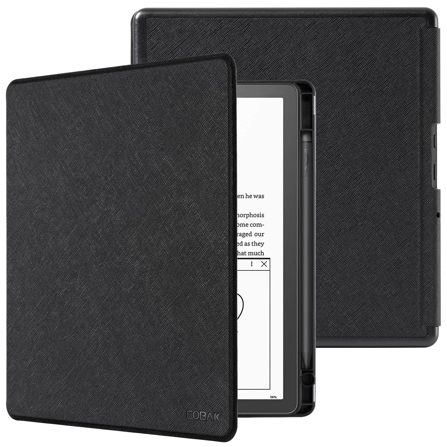 CoBak Case for Kindle Scribe 10.2 inch Fabric Textured Waterproof Cover Design