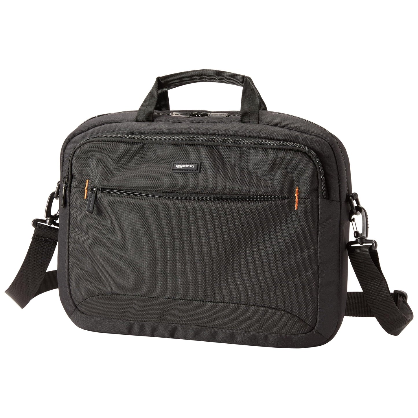 Amazon Basics 15.6" Laptop Bag Black Polyester 2 Compartments 3 Pockets