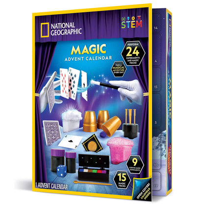 Blue Marble 11.8" x 11.8" NGMAGADVENT2 Multicolor Advent Calendar with 24 Activities