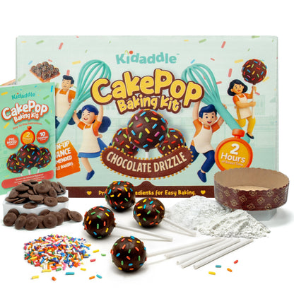 Kidaddle Cake Baking Mix Chocolate Drizzle 1 Count Box American Cuisine
