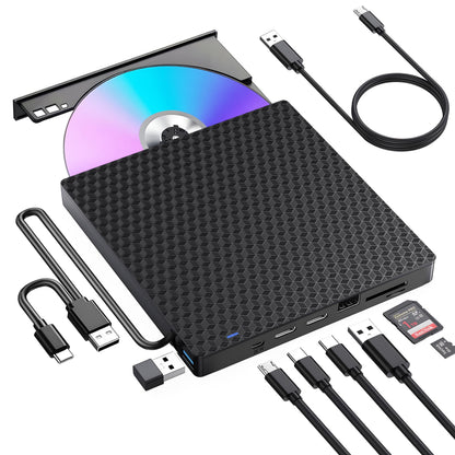 Kadlun External DVD Drive BT669 USB 3.0 Type C Optical Storage