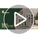 Furinno Fulda 3-Tier 22285WH Floor Mount 60 Pounds 9.29 x 5.91 x 31.5 inches Open Shelf Bookcase