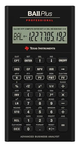 Texas Instruments 3" BA II Plus Professional Financial Calculator